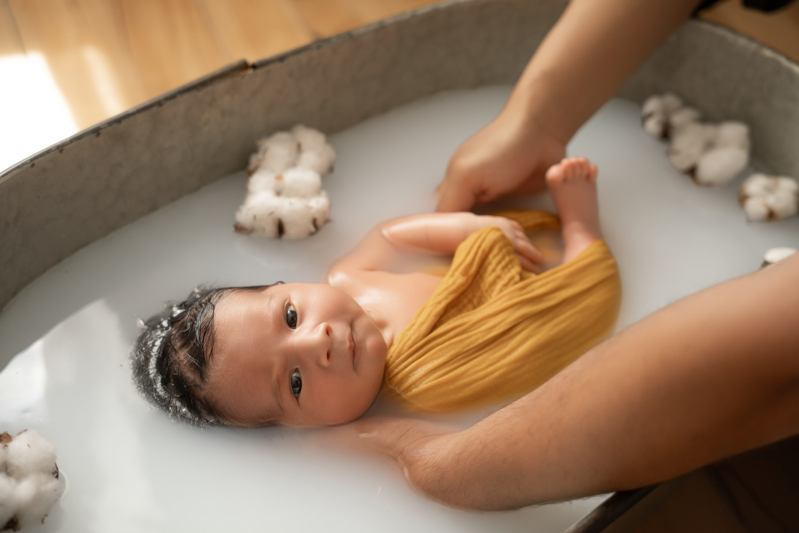 bain de lait bebe drome